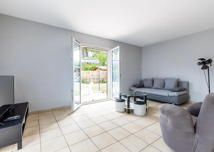 펜션 1km Plage- Bassin D'arcachon- Maison Pour 6 랑통